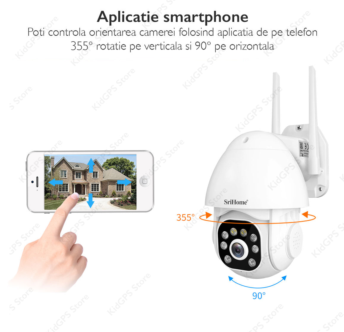 Camera de supraveghere WIFI SriHome SH039B Pro Camera de supraveghere WIFI SriHome SH039B Pro